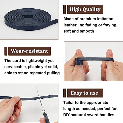 Imitation Leather Cord OCOR-WH0086-47E-1