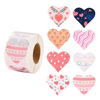 Valentine's Day Theme Paper Gift Tag Stickers DIY-C007-01C-1