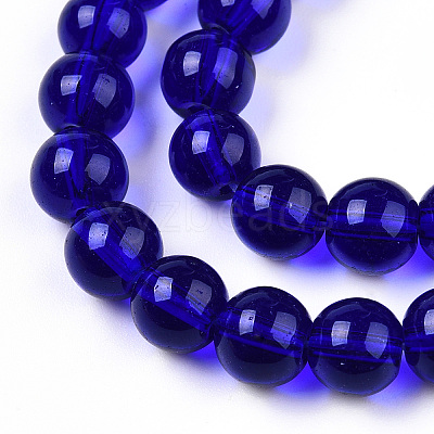 Transparent Glass Beads Strands X-GLAA-T032-T10mm-15-1