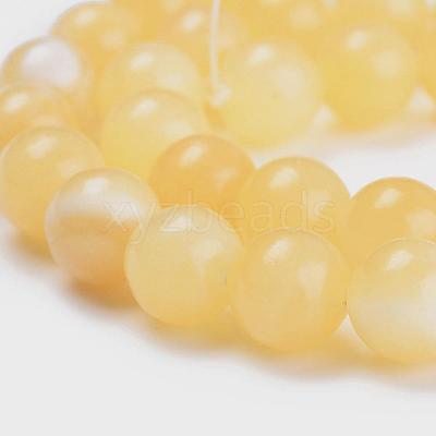 Natural Topaz Jade Beads Strands G-E266-11A-4mm-1