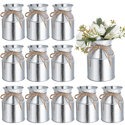 Iron Vase Ornaments AJEW-WH0609-673B-1