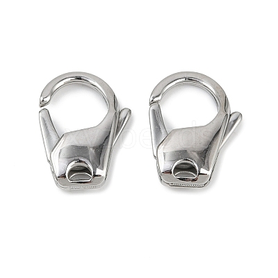 304 Stainless Steel Lobster Claw Clasps STAS-B089-01C-P-1