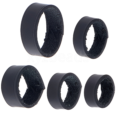 5Pcs 5 Styles Cowhide Sew on Leather Belt Loop for Bag Strap FIND-CL0001-74A-1