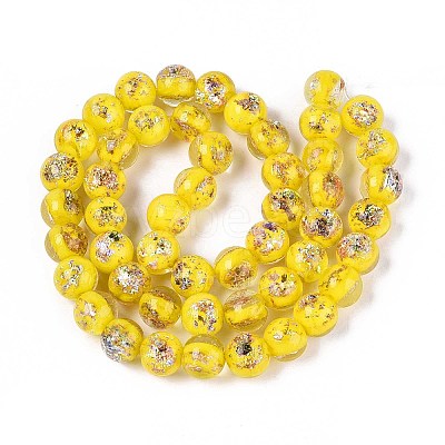 Handmade Foil Lampwork Beads LAMP-T021-31H-1