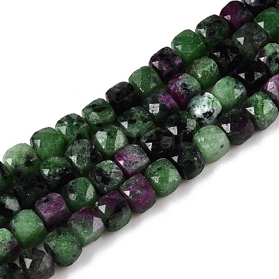 Natural Ruby in Zoisite Beads Strands G-N342-118-1