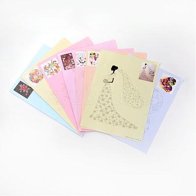 2pcs/set Plastic DIY Paper Quilling Tools Drawings Coordinate DIY-R067-30-1