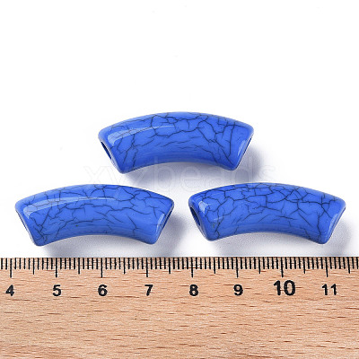 Opaque Crackle Acrylic Beads X2-MACR-S372-001N-013-1