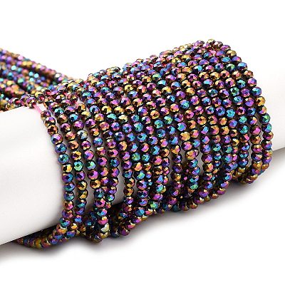 Electroplate Glass Beads Strands LS-GLAA-H021-01B-FP13-1
