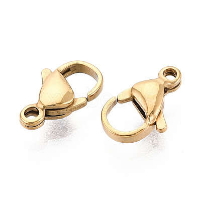 304 Stainless Steel Lobster Claw Clasps STAS-T065-12mm-34G-1