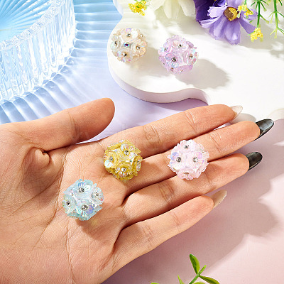 Handmade Rhinestone Clay Pave Beads CLAY-TAC0015-02A-1