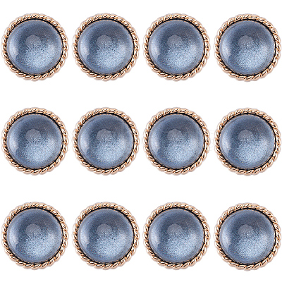 12Pcs ABS Plastic Shank Buttons BUTT-GF0003-47A-1
