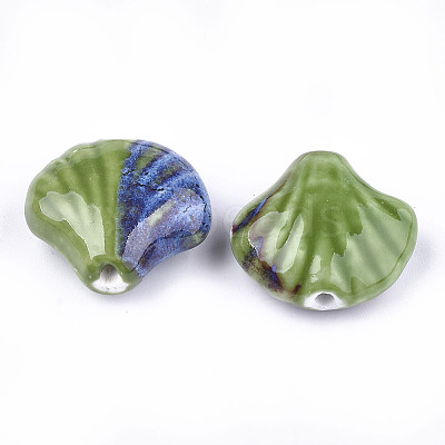 Handmade Porcelain Beads PORC-S498-36E-1
