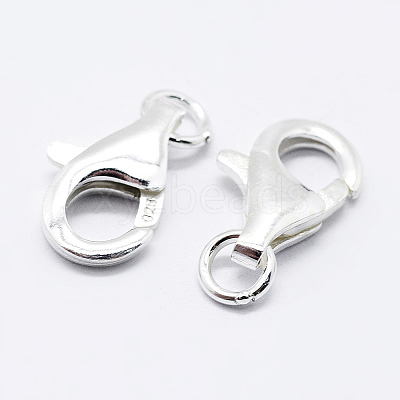 925 Sterling Silver Lobster Claw Clasps STER-K167-074B-S-1