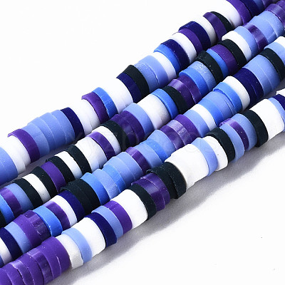 Handmade Polymer Clay Beads Strands CLAY-N008-010-H48-1