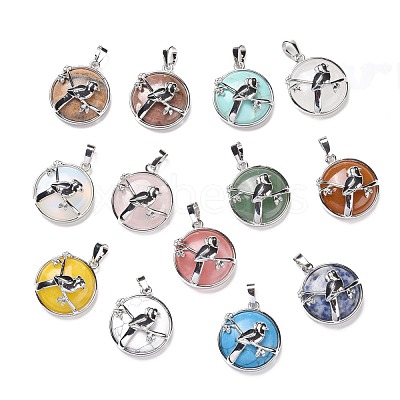 Natural & Synthetic Gemstone Pendants G-I321-03P-1