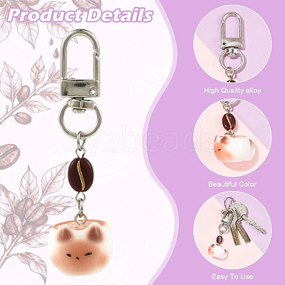 Acrylic & Resin Pendant Decorations HJEW-YW00349-1