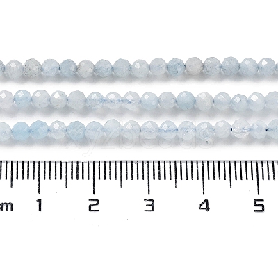 Natural Aquamarine Beads Strands G-J400-E18-01-1
