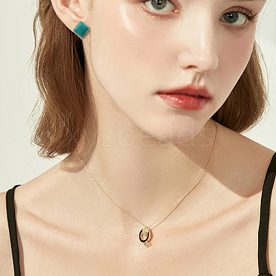 112Pcs 7 Styles Dyed Synthetic Turquoise Cabochons TURQ-SP0001-02-1