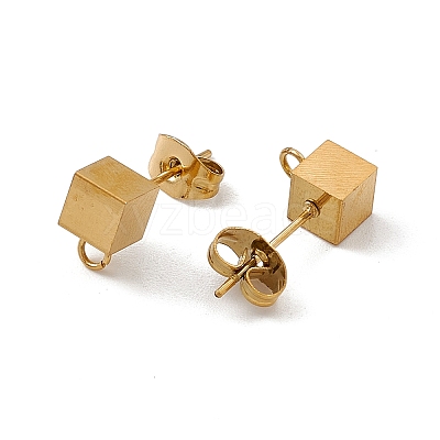 304 Stainless Steel Stud Earring Findings STAS-E179-03G-02-1