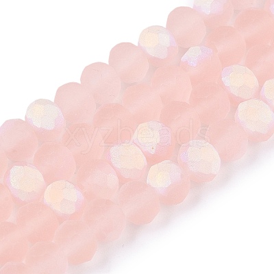Transparent Glass Beads Strands X-EGLA-A044-T6mm-MB22-1