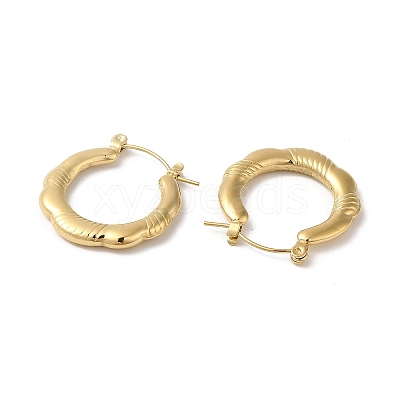 Rack Plating 304 Stainless Hoop Earrings for Women EJEW-Z026-37G-1