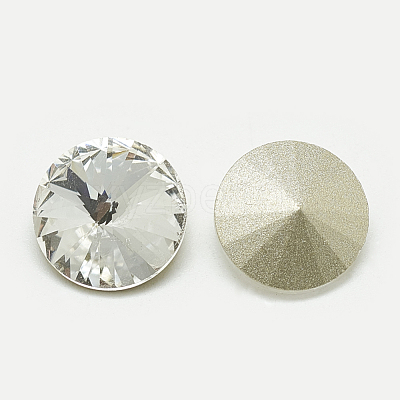 Pointed Back Glass Rhinestone Cabochons RGLA-T086-8mm-1