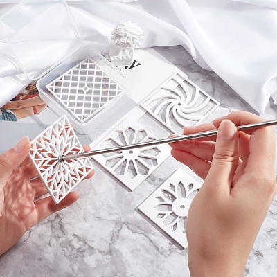 Silicone Soap Pull Through Designs Tool Sets DIY-WH0210-12-1