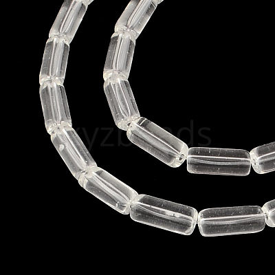 Transparent Glass Bead Strands GLAA-R162-10x4-09-1