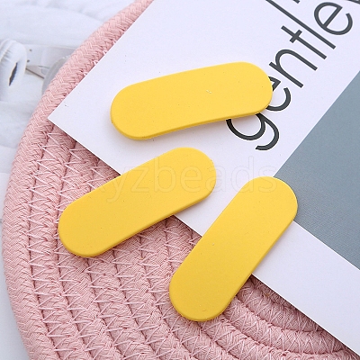 Frosted Plastic Snap Hair Clips OHAR-PW0001-445E-1