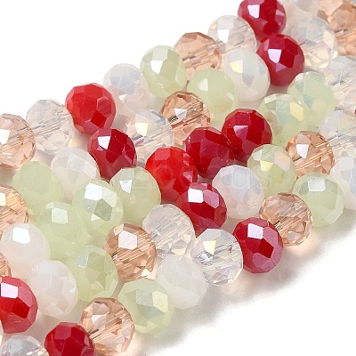 Glass Beads Strands EGLA-A034-M8mm-57-1