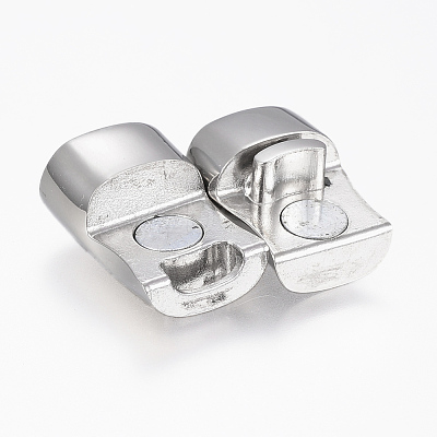 Tarnish Resistant 304 Stainless Steel Magnetic Clasps X-STAS-F130-18P-1