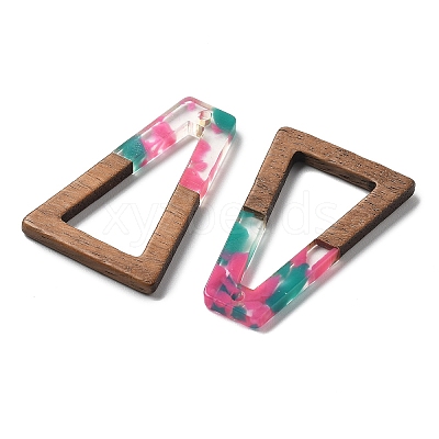 Resin and Walnut Pendants FIND-R051-03E-1