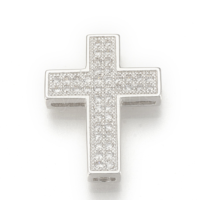 Brass Micro Pave Cubic Zirconia Pendants ZIRC-Q015-079P-1