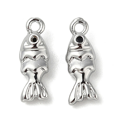 Brass Micro Pave Cubic Zirconia Pendants KK-U045-14P-1