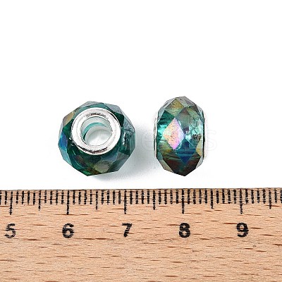 Transparent Glass European Beads GPDL-N004-D14mm-A10-1