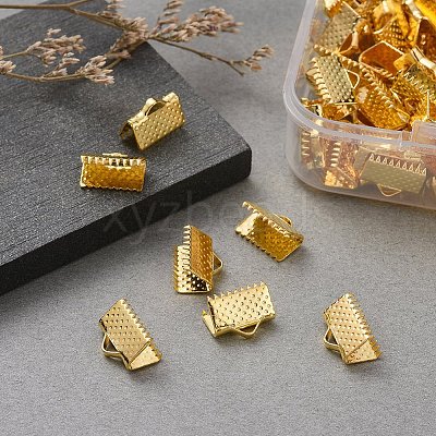 Iron Ribbon Crimp Ends IFIN-YW0001-13G-LF-1
