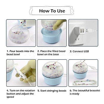 Plastic Automatic USB Beading Machine AJEW-K046-01B-1