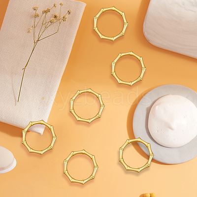 6Pcs Alloy Napkin Rings AJEW-CP0009-05G-1