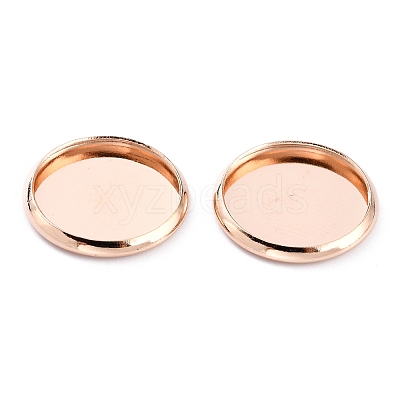 304 Stainless Steel Cabochon Settings STAS-Y001-12D-RG-1