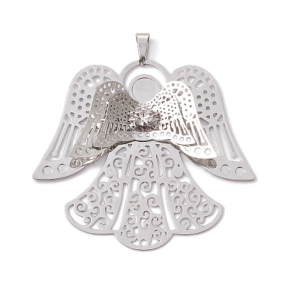 Brass Rhinestone Pendants PALLOY-JF02513-01-1
