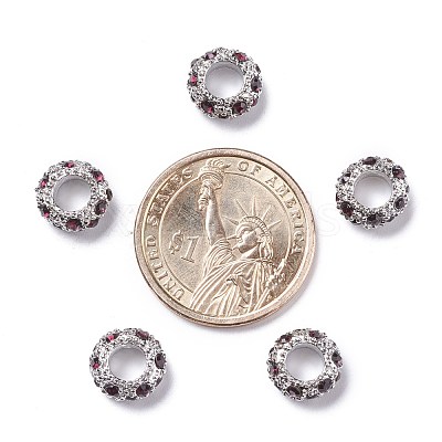 Alloy Rhinestone European Beads CPDL-H998-2-1