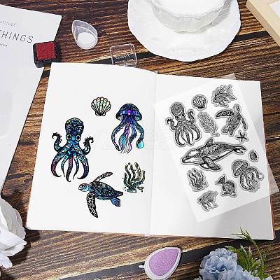 Plastic Stamps DIY-WH20018-0276-1