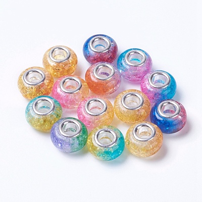 Two Tone Resin European Beads RPDL-K002-C02-1
