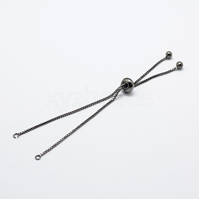Rack Plating Brass Chain Bracelet Making X1-KK-A142-018B-1