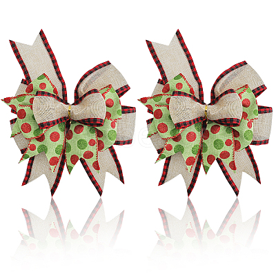 Polyester Big Bowknot FIND-WH0126-414D-1