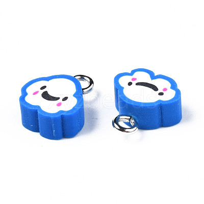 Handmade Polymer Clay Charms CLAY-N006-37B-01B-1