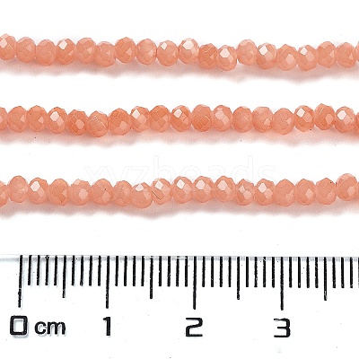 Baking Paint Imitation Jade Glass Bead Strands DGLA-A034-J6MM-A34-1