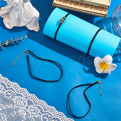 4Pcs Leather Choker Necklaces NJEW-SC0001-69-1