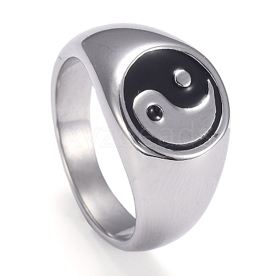 304 Stainless Steel Finger Rings STAS-H101-01P-10-1