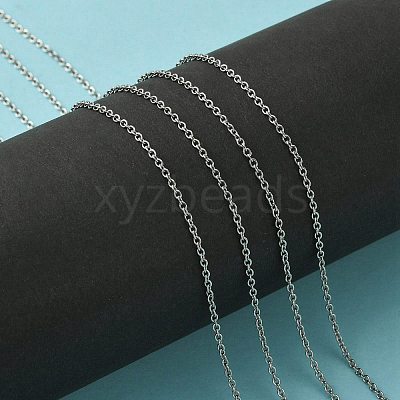Tarnish Resistant 304 Stainless Steel Cable Chains CHS-O005-19B-1